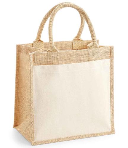 W Mill Pocket Jute Midi Tote - Natural - ONE